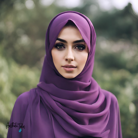 Premium Chiffon Hijab - Purple Premium Chiffon Hijab - Purple