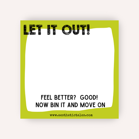 Let It Out - Memo Notepad Let It Out - Memo Notepad