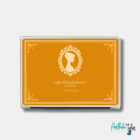 Lady Whistledown (Yellow) - Laptop Skin Lady Whistledown (Yellow) - Laptop Skin