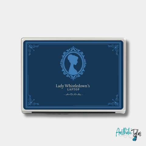 Lady Whistledown (Blue) - Laptop Skin Lady Whistledown (Blue) - Laptop Skin