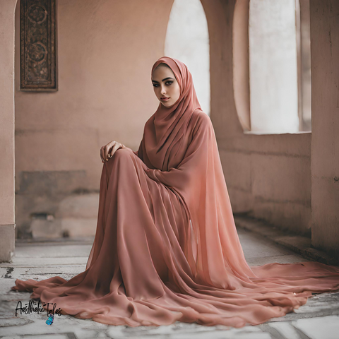 Premium Chiffon Hijab - Peach Premium Chiffon Hijab - Peach