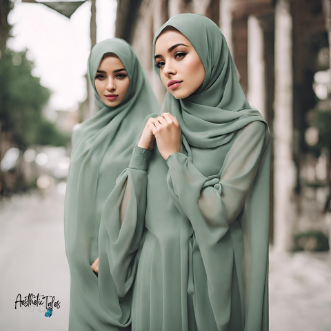 Premium Chiffon Hijab - Hemlock Green Premium Chiffon Hijab - Hemlock Green
