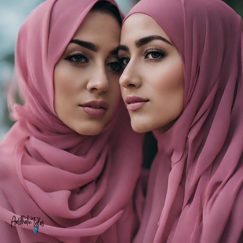 Premium Chiffon Hijab - Kashmiri Pink Premium Chiffon Hijab - Kashmiri Pink