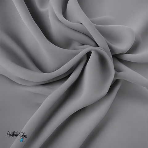 Premium Chiffon Hijab - Grey Premium Chiffon Hijab - Grey