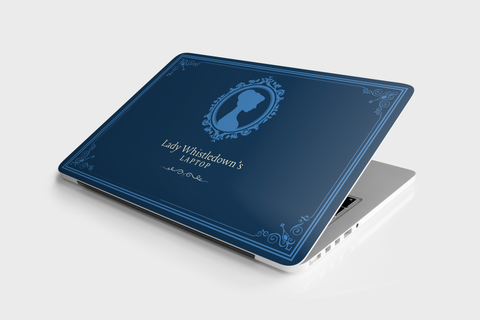 Lady Whistledown (Blue) - Laptop Skin Lady Whistledown (Blue) - Laptop Skin