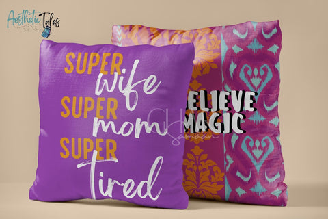 Super Wife Super Mom | Cushion Cover Super Wife Super Mom | Cushion Cover