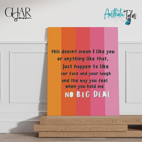 No Big Deal | Wooden Plaque No Big Deal | Wooden Plaque