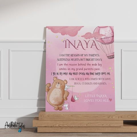 New Born - Girl (Wall/Table Art) New Born - Girl (Wall/Table Art)