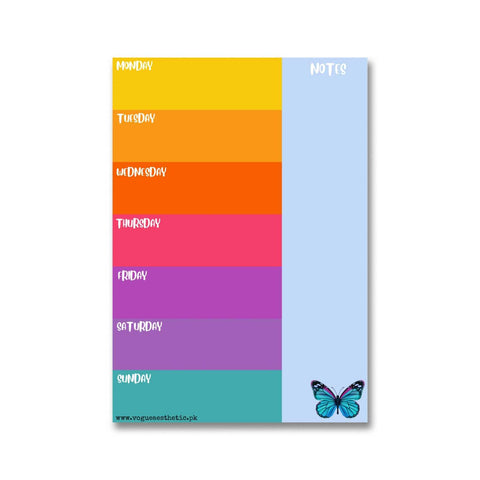 Weekly Sorting - Memo Notepad Weekly Sorting - Memo Notepad