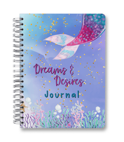Dreams and Desires (Mermaid Edition)  - Spiral Hardcover Journal Dreams and Desires (Mermaid Edition)  - Spiral Hardcover Journal
