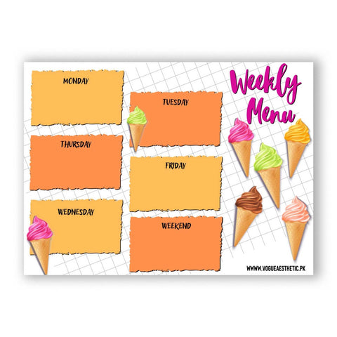 Ice cream - Magnetic Planner Ice cream - Magnetic Planner