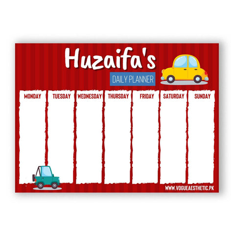 Cars - Magnetic Planner Cars - Magnetic Planner