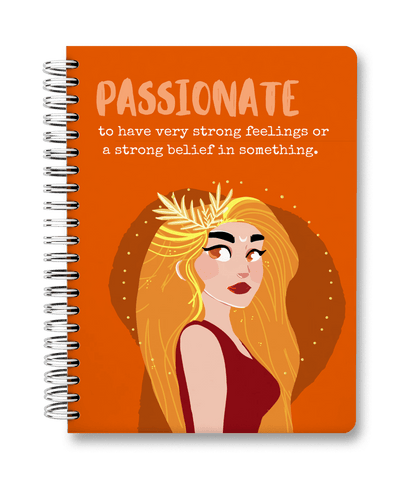 Passionate - Spiral Hardcover Journal Passionate - Spiral Hardcover Journal