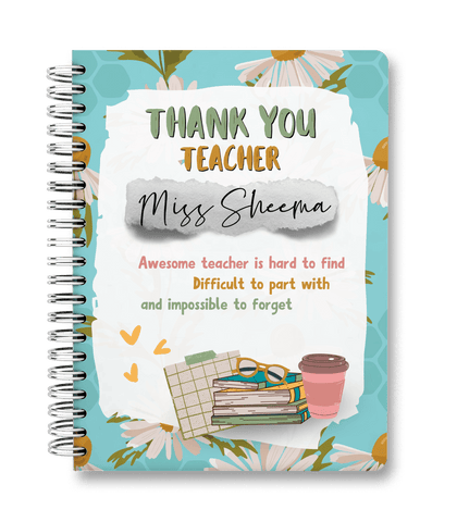 Teacher Appreciation - Customize Journal Teacher Appreciation - Customize Journal