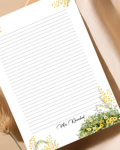 Summer Fresh - Customized letter pad