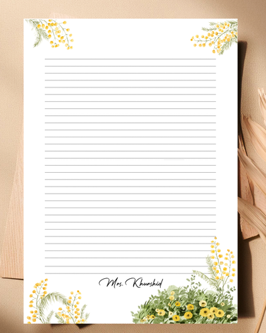 Summer Fresh - Customized letter pad