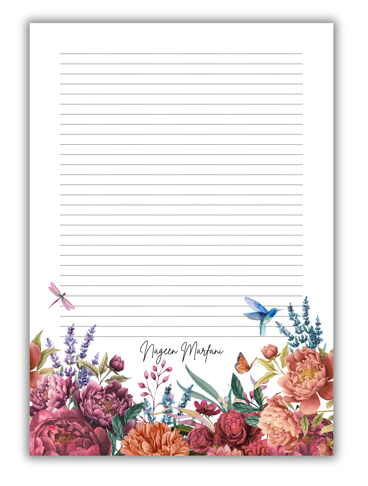 Bloom - Customized letter pad
