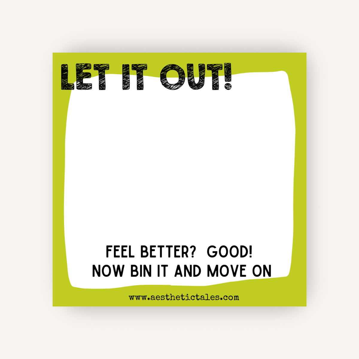 Let It Out - Memo Notepad