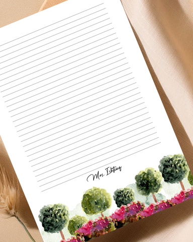 Spring - Customized letter pad