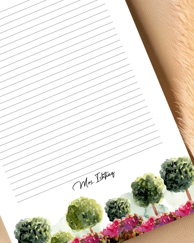 Spring - Customized letter pad