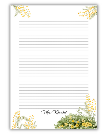 Summer Fresh - Customized letter pad