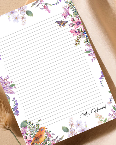 Meadows - Customized letter pad