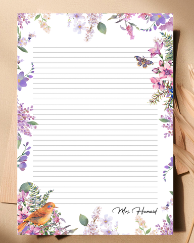 Meadows - Customized letter pad