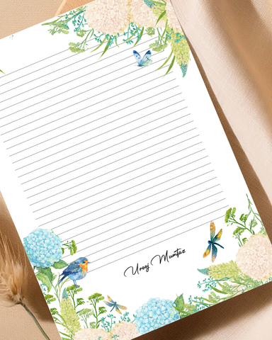 Garden - Customized letter pad