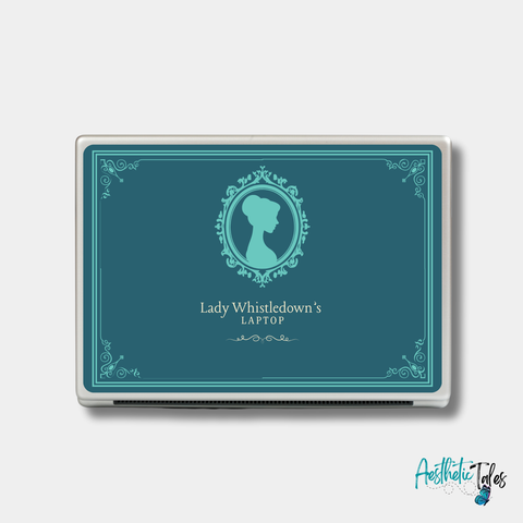 Lady Whistledown (Turqoiuse) - Laptop Skin