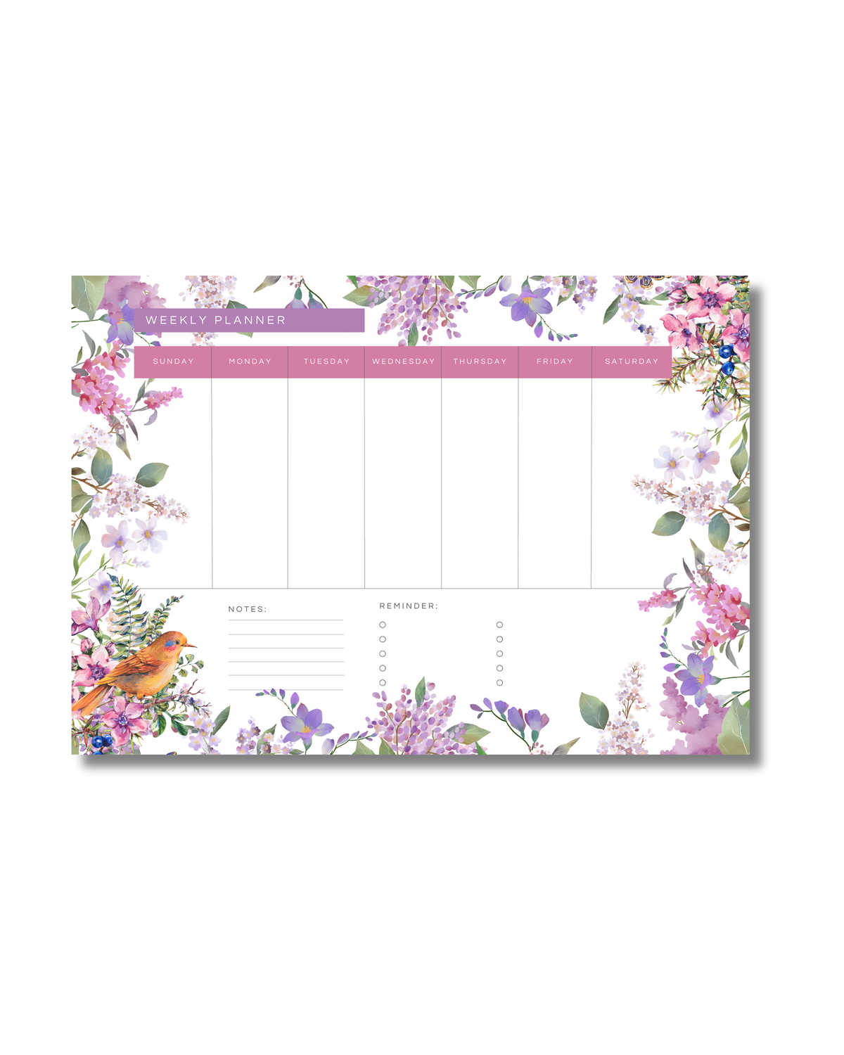 Weekly Planner Memopad - Meadows