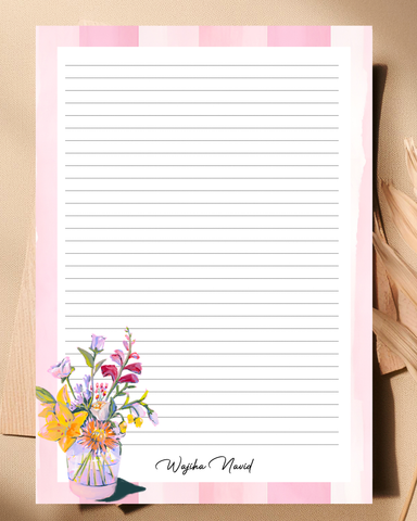 Petal Whisper - Customized letter pad