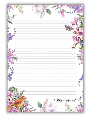 Meadows - Customized letter pad