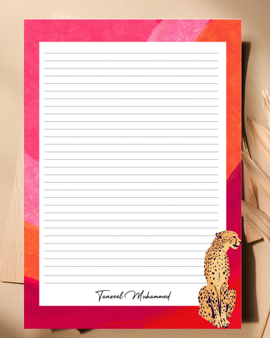Wild - Customized letter pad