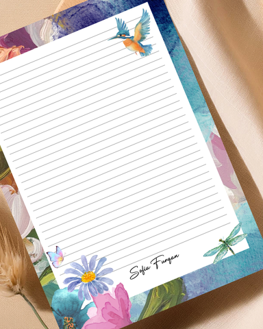 Lavender Lane - Customized letter pad