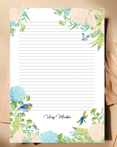 Garden - Customized letter pad