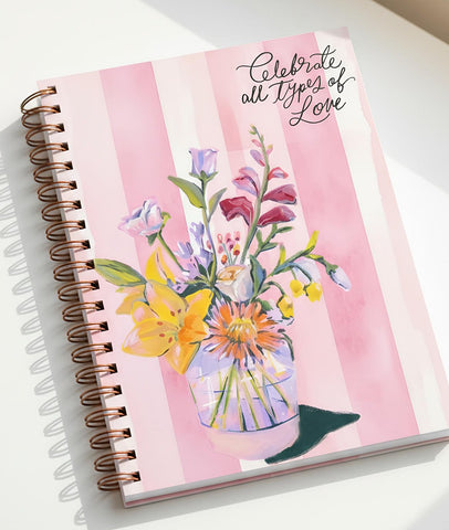 Types of Love - Spiral Hardcover Notebook