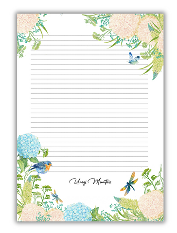Garden - Customized letter pad