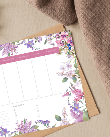 Weekly Planner Memopad - Meadows