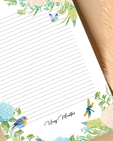 Garden - Customized letter pad