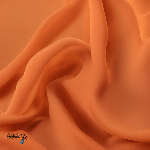 Premium Chiffon Hijab - Orange