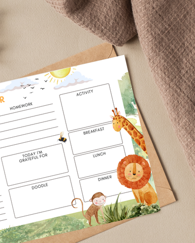 Safari - Kids Planner Memopad