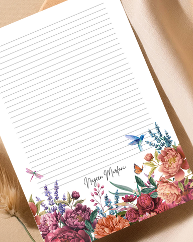 Bloom - Customized letter pad