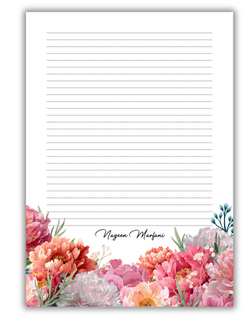 Florist - Customized letter pad