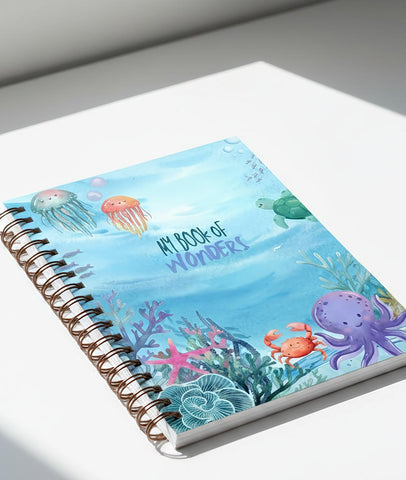 My Book Of Wonders - Spiral Hardcover Notebook