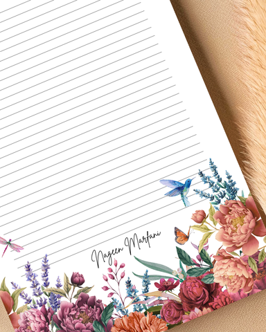 Bloom - Customized letter pad