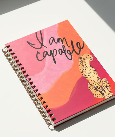 I am Capable - Spiral Hardcover Notebook