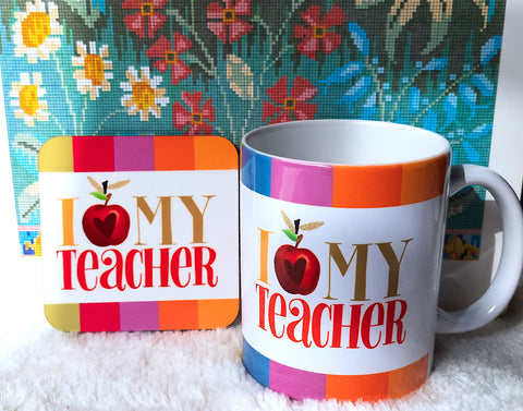 I Love My Teacher (Mug + Coaster Set)