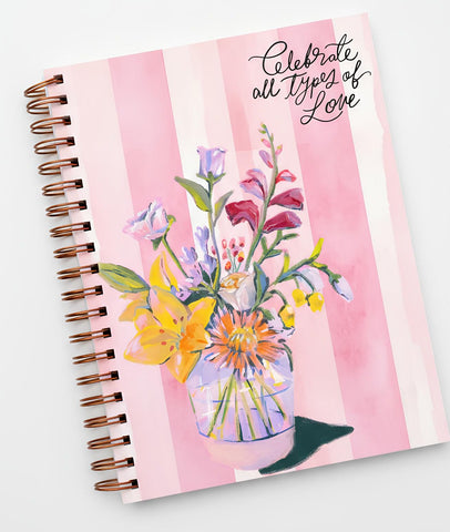 Types of Love - Spiral Hardcover Notebook