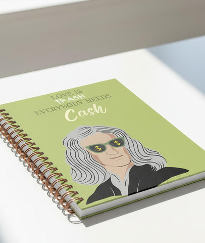 Love is Trash - Spiral Hardcover Notebook