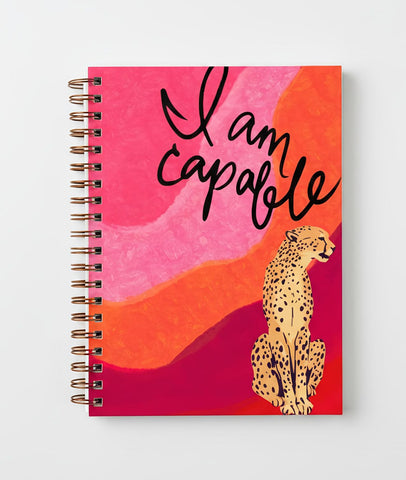 I am Capable - Spiral Hardcover Notebook